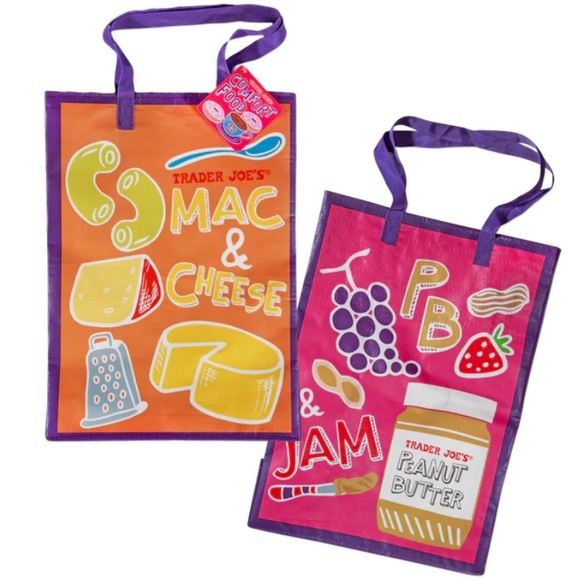 Trader Joe'S Handbags - 🍟 Trader Joe’s Ultimate Comfort Foods Tote Bag 16” x 13” NWT
